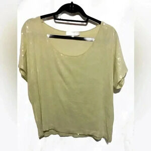 Robert Rodriguez vintage All over sequin short sleeve top S